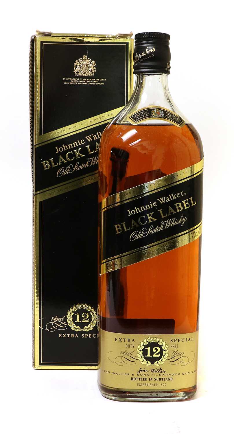 Johnnie Walker Black Label Scotch Whisky, 1980s bottling, 40% vol, 1.125 litre (one bottle), The - Image 3 of 4