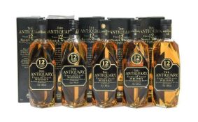 The Antiquary 12 Year Old Scotch Whisky, 1980s bottlings, 40% vol 75cl (five bottles)