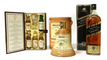 Johnnie Walker Black Label Scotch Whisky, 1980s bottling, 40% vol, 1.125 litre (one bottle), The