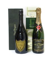 Dom Perignon 1998 Vintage Champagne (one bottle), Moët & Chandon 1999 Vintage Champagne (one bottle)