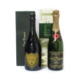 Dom Perignon 1998 Vintage Champagne (one bottle), Moët & Chandon 1999 Vintage Champagne (one bottle)