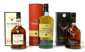 Dalmore 12 Year Old Single Highland Malt Scotch Whisky, 40% vol, 70cl (two bottles), Singleton 12