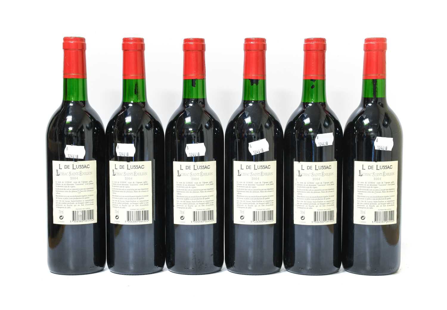 L de Lussac 2004 Saint-Émilion (six bottles) - Image 2 of 2