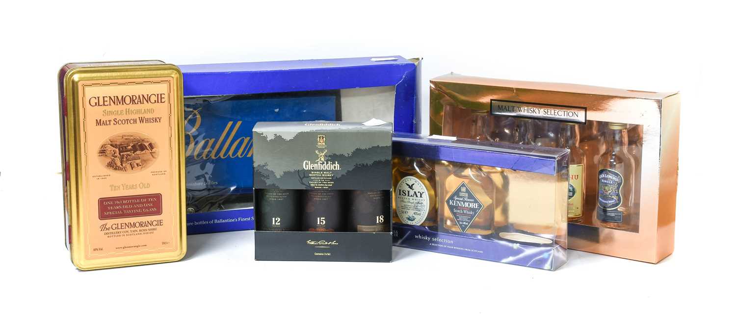 Single Malt Miniatures, A Collection of Boxed 5cl Gift Sets Comprising: Montague's Specially - Image 3 of 4