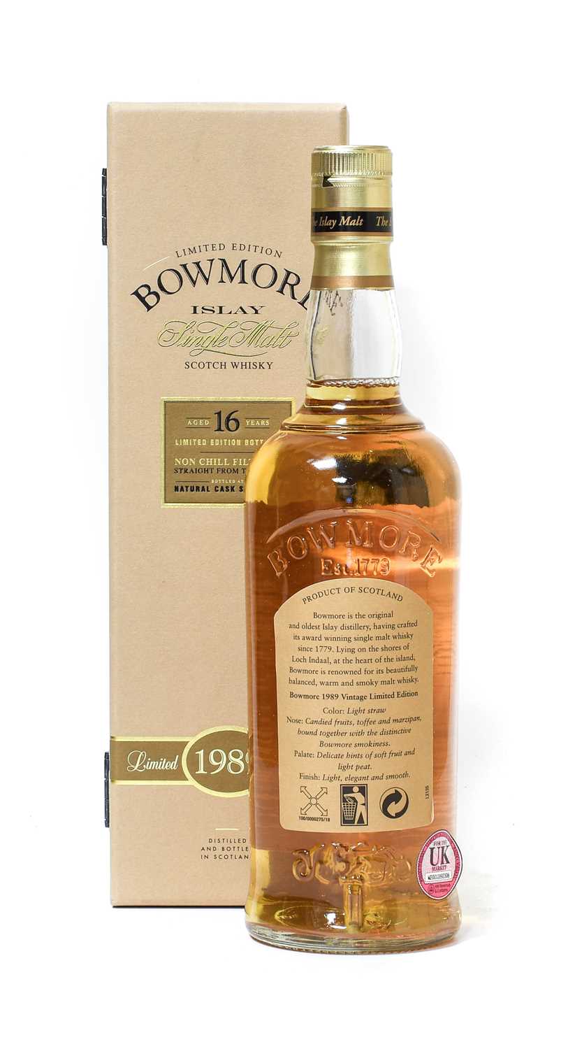 Bowmore 1989 16 Year Old Single Islay Malt Whisky, limited edition, 51.8% vol 700ml, in original - Image 2 of 2