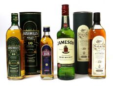 Bushmills 1608 Reserve Irish Whiskey, 40% vol, 350ml (one bottle), Bushmills 12 Year Old