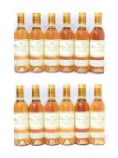 Château d'Yquem 1999 Lur-Saluces, Sauternes (twelve half bottles)