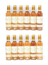 Château d'Yquem 1999 Lur-Saluces, Sauternes (twelve half bottles)