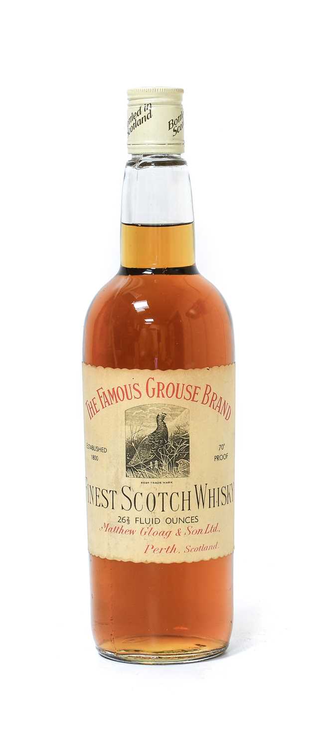 The Famous Grouse Brand Finest Scotch Whisky, blend by Matthew Gloag & Sons, Perth, 26 2/3 fl. ozs.,