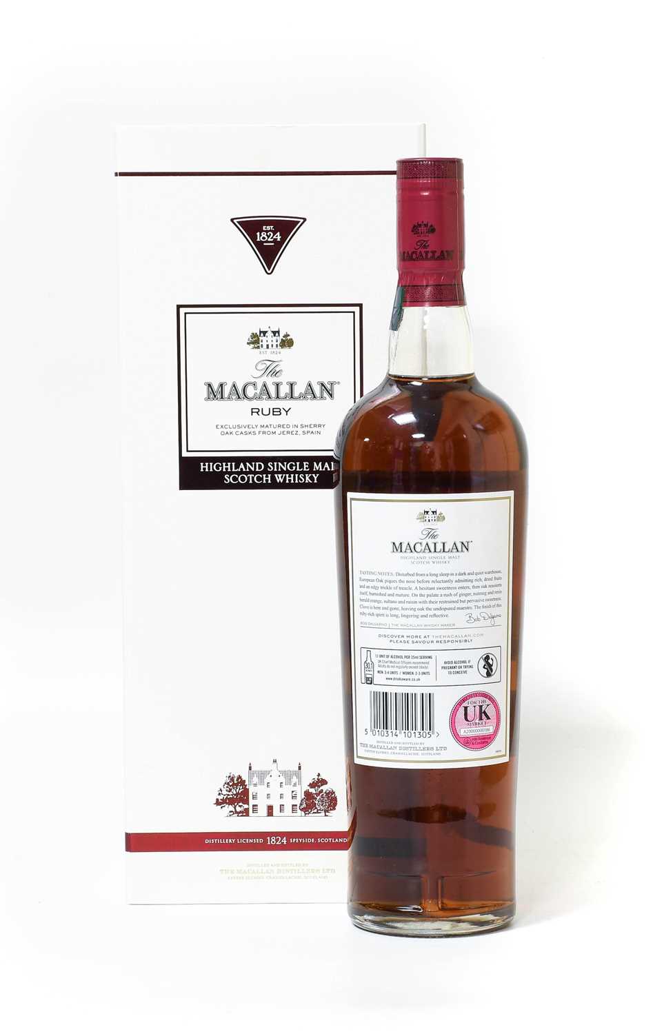 Macallan Ruby Highland Single Malt Scotch Whisky, 43% vol 700ml, in original cardboard sleeve (one - Image 2 of 2