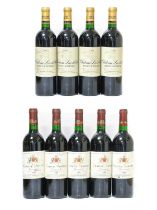 Château Moulinet 1998 Pomerol (five bottles), Château Lavillotte 2001 Saint-Estèphe (four