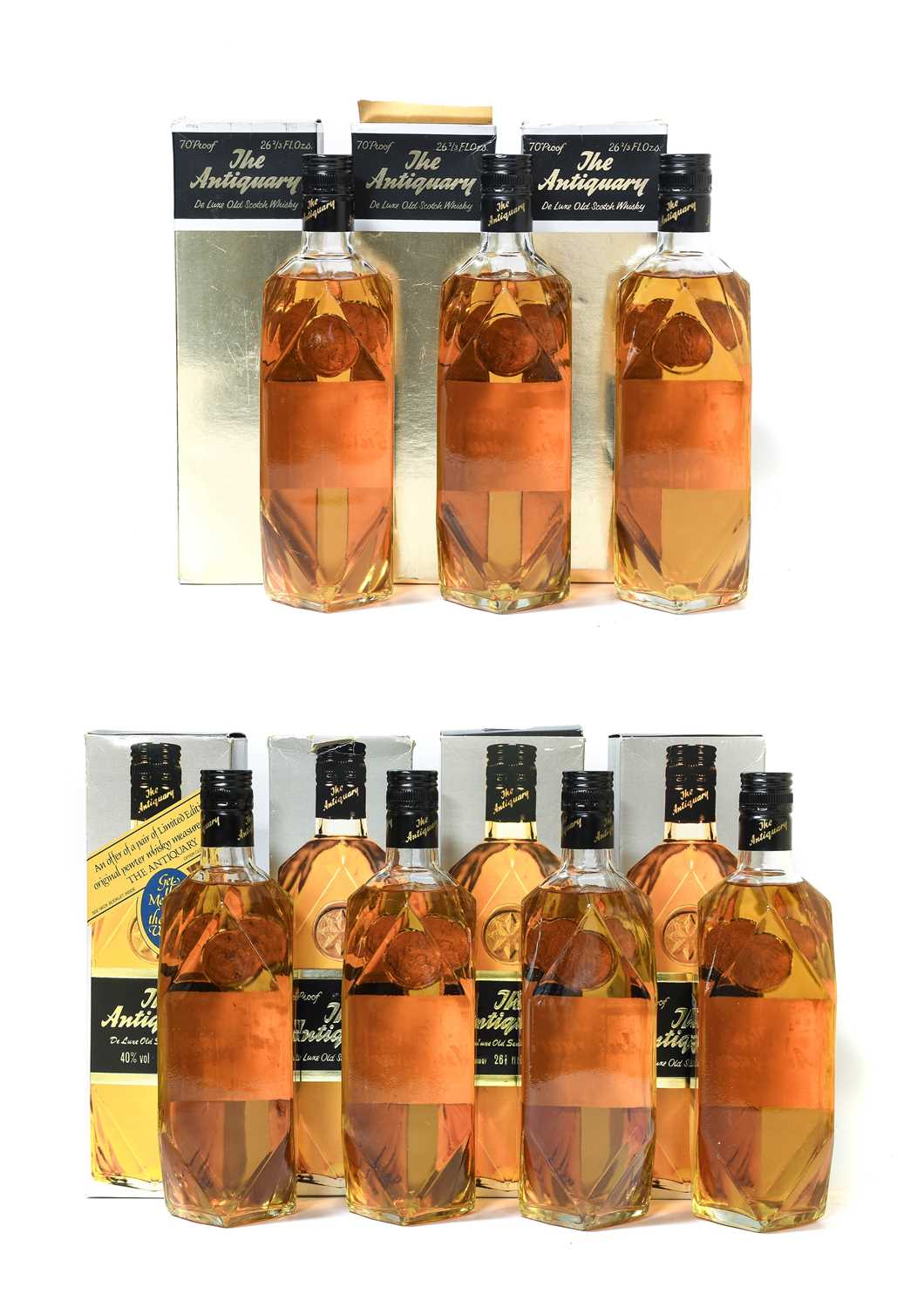 The Antiquary De Luxe Old Scotch Whisky, 1970s/80s bottlings, 70º Proof, 26 2/3 fl. ozs. / 40% - Image 2 of 2