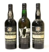 Croft & Co 1963 Vintage Port (one bottle), Royal Oporto 1977 & 1980 Vintage Port (two bottles) (3)
