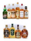 Various Blended Whiskies: comprising The Original Hundred Pipers Finest Scotch Whisky, 70º proof