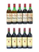 Château Clos de Latour 2002 Bordeaux (five bottles), Château Eyquem 1970 Bordeaux (five bottles) (