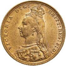 1892 M Gold Sovereign Very fine