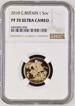 2010 Gold Sovereign Proof NGC PF 70 ULTRA CAMEO