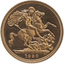 1990 Gold Sovereign Proof A/FDC