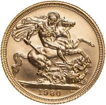 1980 Gold Sovereign UNC