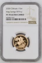 2020 Gold Sovereign George III privy mark Proof NGC PF 70 ULTRA CAMEO