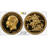 1911 Gold 2 Pounds (Double Sovereign) Proof PCGS PR66 CAM