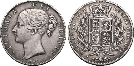 1847 Silver Crown Very fine