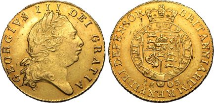 1803 Gold Half-Guinea Good very fine