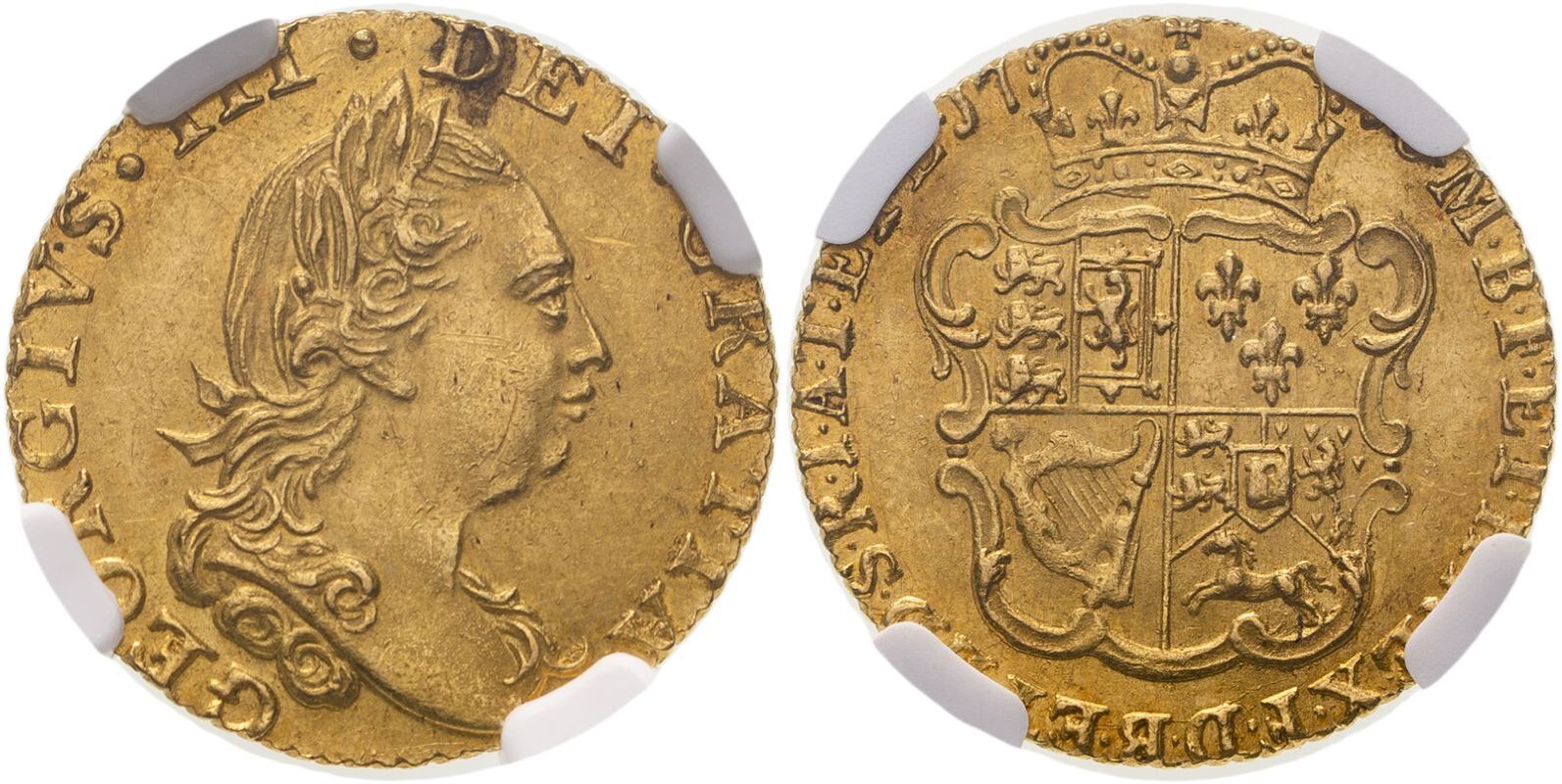 1776 Gold Half-Guinea Single Finest NGC MS 62