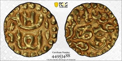 Indonesia: Sumatra Sultanate of Aceh 1530-1537 Gold 1 Kupang PCGS MS62
