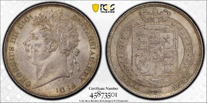 1824 Silver Shilling PCGS MS64