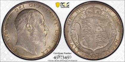 1902 Silver Halfcrown PCGS MS64