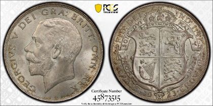 1923 Silver Halfcrown PCGS MS64