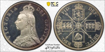 1887 Silver Florin Jubilee Proof PCGS PR64 DCAM