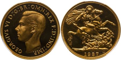 1937 Gold 2 Pounds (Double Sovereign) Proof PCGS PR65 CAM