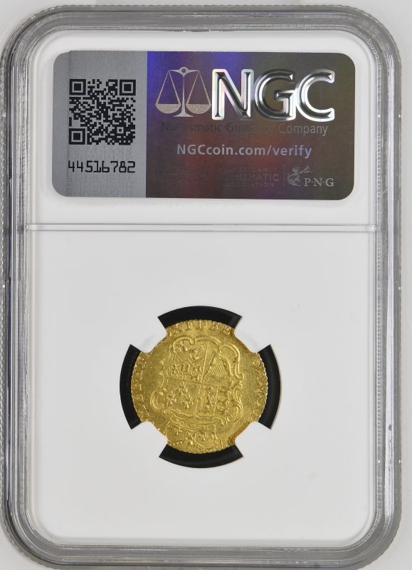 1776 Gold Half-Guinea Single Finest NGC MS 62 - Image 3 of 3