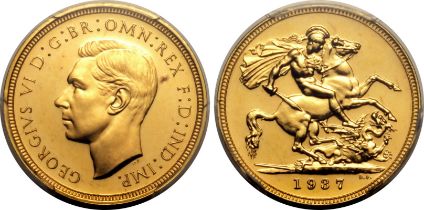 1937 Gold Sovereign Proof PCGS PR64