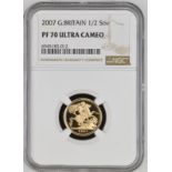 2007 Gold Half-Sovereign Proof NGC PF 70 ULTRA CAMEO