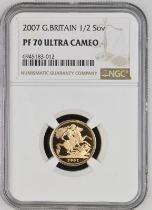 2007 Gold Half-Sovereign Proof NGC PF 70 ULTRA CAMEO