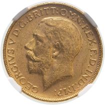 1914 M Gold Sovereign NGC MS 62