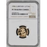 1996 Gold Half-Sovereign Proof NGC PF 70 ULTRA CAMEO