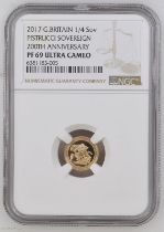 2017 Gold 1/4 Sovereign 200th Anniversary Proof NGC PF 69 ULTRA CAMEO