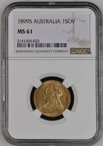 1899 S Gold Sovereign NGC MS 61