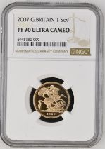2007 Gold Sovereign Proof NGC PF 70 ULTRA CAMEO