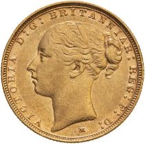 1886 M Gold Sovereign St George Very fine