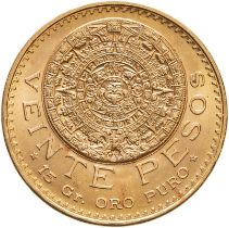 Mexico 1959 Gold 20 Pesos