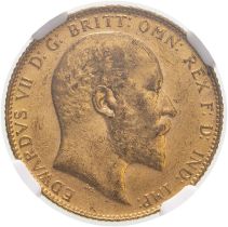 1906 Gold Sovereign NGC MS 60