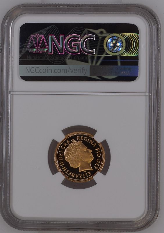 2012 Gold Half-Sovereign Diamond Jubilee Proof NGC PF 70 ULTRA CAMEO - Image 2 of 2