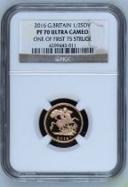 2016 Gold Half-Sovereign 90th Birthday Proof NGC PF 70 ULTRA CAMEO
