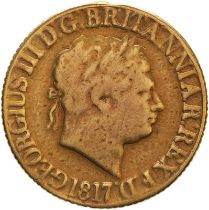 1817 Gold Sovereign Ex-jewellery