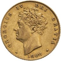 1828 Gold Half-Sovereign Very Fine